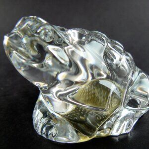 CLEAR CRYSTAL FROG GLASS SALTSHAKER (W1-6)